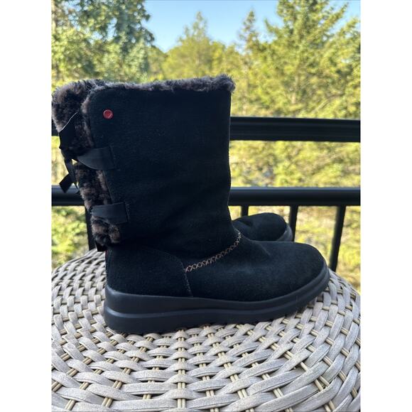 I Heart Uggs Knotty Knotty Boots 8 US 6.5 UK 39 EU Black ❤️ Shearling - Picture 1 of 15